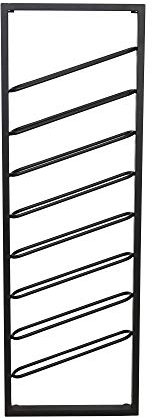 Light & Living Weinregal Amore - Schwarz - 8 Flaschen - Rechteck - Metall - Weinregal für Flaschen - Flaschenregal - Kellerregal - Regale - Flaschenhalter