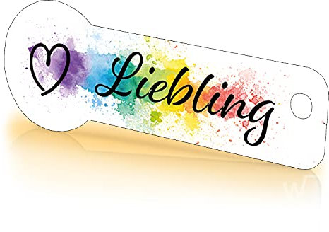 Einkaufswagenlöser Code24 Liebling bunt/Schlüsselanhänger Einkaufschip mit Schlüsselfundservice/Abziehbarer Einkaufswagenchip Metall, Chip Einkaufswagen, Key Finder / 1 Stück