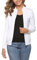 Aottori White Cardigans for Women UK Long Sleeve Zip Up Knit Cardigans Lightweight Knitwear Outwear Stand Up Solid Casual Jumper White L