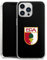 Silikon Hülle kompatibel mit Apple iPhone 13 Pro Case transparent Handyhülle FC Augsburg Wappen FCA