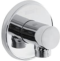 Bristan CARM WORD01 C Round Wall Outlet Shower Accessories, Chrome Plated