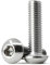 (30 pezzi) M6 x 20mm Vite a testa bombata con esagono incassato in acciaio inox 304,filettatura completa