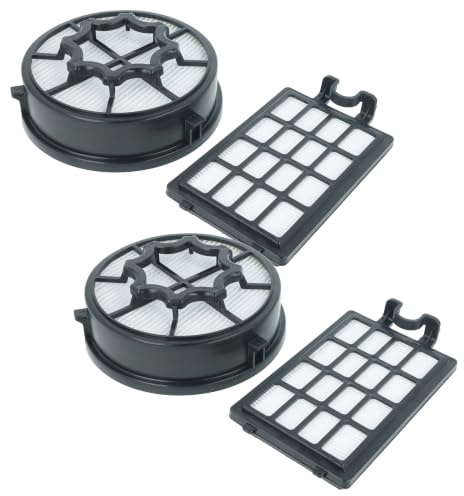 vhbw 2X Abluft-Filter, 2X HEPA-Filter, 2X Vormotor-Filter kompatibel mit AEG Acc 5120, Acc 5111, Acc 5110, Acc 5130 Staubsauger