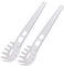 IKAAR 2Pcs Spaghetti Spoon 3-in-1 Pasta Spoon Plastic Pasta Server Spaghetti Tongs with Spaghetti Measure Tool and Egg Separator for Noodles Pasta