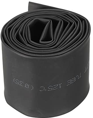 Rebower Calore Retraibile Tubo 2:1 Cavo Guaina Tubo Avvolgimento, [per Elettrico Isolamento Protezione] - 35mm Diametro/58mm Piatto Larghezza/1,5m/Nero