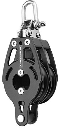 BLUESHARK Segelblock aus Aluminium, 57 mm, 2 Stück, 2314