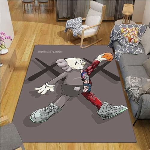 CPARTS Hippie Kaw-S Rutschfester Teppich Kunstmatte Für Wohnzimmer Schlafzimmer Teppich Eingang Fußmatten Willkommen Zu Hause Balkon Fußmatten Küchendekor 80×120Cm