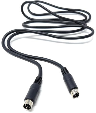 3m 6 Pin Mini-Din Audio Video Cable Lead Compatible with PA Systems, Amplifiers, Music Instruments, Data Communication, Radio Programming, Ham Radio, Computer Interfaces 10ft