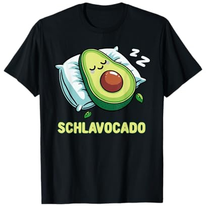 Schlavocado Pyjama Nachthemd Schlafanzug Schlaf Avocado T-Shirt