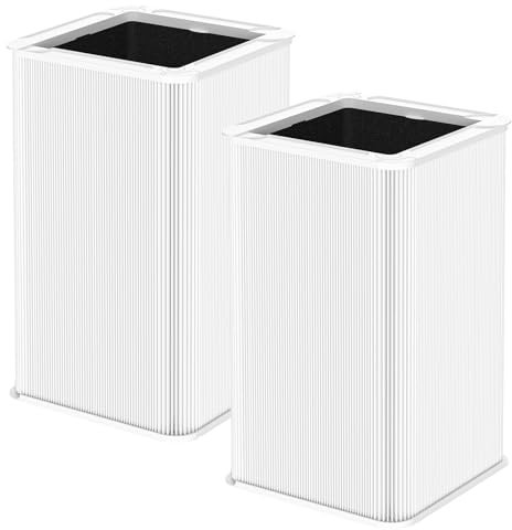 2 Pack 121 Replacement Filter, Compatible with Blue Pure 121 Air Purifier, HEPA H13 Particle, and Activated Carbon Filter