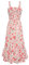 GRACE KARIN Robe Florale pour Femme Casual Tendance Bohème Maxi de Plage de Cocktail sans Manches 2XL Fleurs Roses sur Blanc