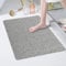 Duschmatte rutschfest 60x80cm, Weich Sicherheits Badematte mit Ablauflöchern, PVC-Luffa Massage Komfort Duschmatten für Antirutschmatte Nassbereiche, Schnell trocknend (Grau)