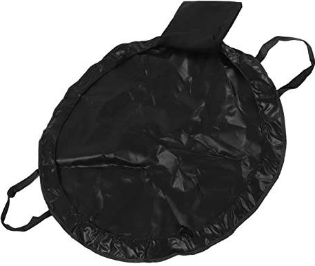 Locadence Wetsuit Changing Mat, Pull Rope Retraction Oxford Cloth Waterproof Dry Bag with Small Internal Pocket for Swimming, Surfing, Kayaking, Rock Climbing, Fishing (Black)