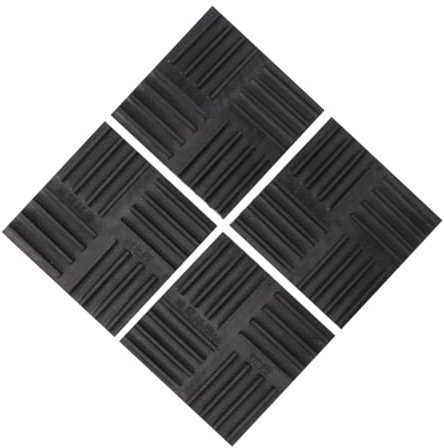 4 Stück Gummivibrationspads 170x170x20 MM für Möbel und Geräte