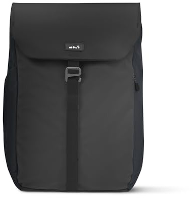 Mous 20L Rucksack Wasserdicht für Damen & Herren, Laptop Rucksack mit Computerfach, Reiserucksack Daypack für Reisen und Arbeit, Schwarz