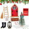 Weihnachtsdeko Wichtel ZubehöR WichteltüR Wichtel Puppenhaus ZubehöR，Wichtel ZubehöR Weihnachten，Weihnachtswichtel WichteltüR Set WichteltüR Set Geschenke FüR Kinder