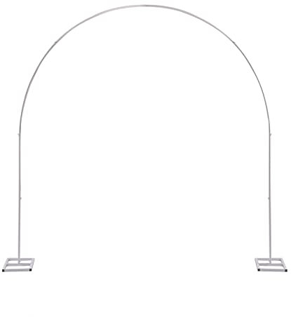 MINRS 2,3 x 2,3 m Metall Hochzeitsbogen, Traubogen, Halten bis zu 5kg, Kann DIY-Dekoration Traubogen Hochzeit für Hochzeiten, Jubiläen, Geburtstagsfeiern,Abschlussfeiern, Heiratsanträge Weiß