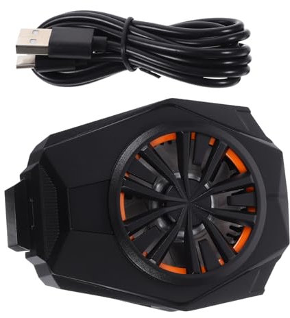 Angoily Handy-kühler Für Gaming-telefon-kühler-lüfter Lvcdodvd Telefon-kühler Für Gaming Typ-c-anschlussmaterial Schwarz