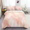 Duvet Cover Rose Gold Marble Texture Bedding 230 x 220 cm Cover Decor Room Bedding Set For Kids Youth Adult Modern Pink