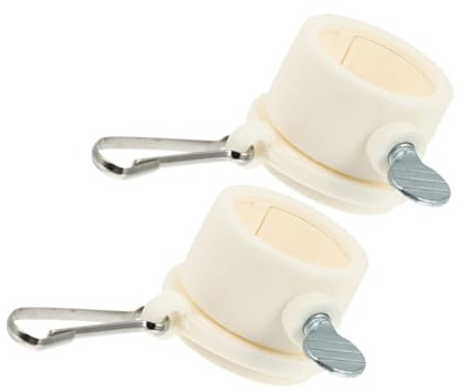 Toddmomy Rotating Flagpole Holder Clips and Mounting Rings 1-inch Flag Pole Accessories Set of 2 for Outdoor Flag Installation with Adjustable Fasteners