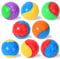 WANIX 8Pcs Squeaky Dog Balls, Indestructible Dog Ball, Balls for Dogs Training, Teeth Cleaning Puppy Chew Toys