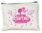 Come on Barbie Trousse de maquillage en toile pour femme Motif dessin animé Trousse à crayons Portefeuille Étudiant Trousse de toilette réutilisable Cadeau, 3, 22cmX18cm