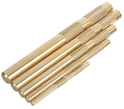 SHINEOFI Brass Grommets Punching Tool Set Punch Set Metal Leather Automotive Watch Repair Tools