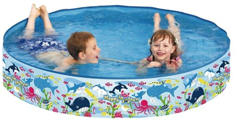 Lunaobrik Piscine pour, Piscine Pliable pour, Piscine De Jeu Portable Non Gonflable, Baignoire pour, Piscine Dur pour De 2 Ans