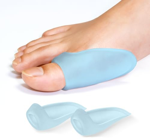 Bukihome 10er-Pack Gel Hallux Valgus Schutz, Hallux Valgus Schutzpolster zur Polsterung des Fußes, fortschrittliche Hallux Valgus Polster zur Schmerzlinderung und Druckentlastung – Blau