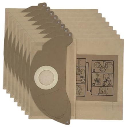 Sac À Poussière En Papier For Aspirateur Karcher, Compatible Avec Les Modèles WD2250, WD2200, A2004, A2054, A2024 Et WD2.