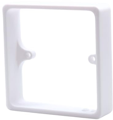 1-Gang Switch Spacer 20mm Ivory - UK Made Single Back Box Extender for Tiled, Acoustic & Slat Walls