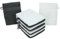 Betz 10 Stück Waschhandschuhe Palermo 100% Baumwolle Waschlappen Set Größe 16x21 cm Farbe weiß und anthrazit