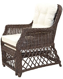 Rattansessel mit Kissen Donald
