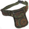 GURU SHOP Stoff Sidebag & Gürteltasche, Goa Gürteltasche - Olive, Unisex - Erwachsene, Baumwolle, 27x20x4 cm