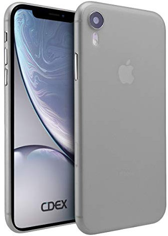 doupi UltraSlim Case for iPhone XR (6.1 inch), Ultra Thin Fine Mat Feather Light Skin Protective Cover, Grey