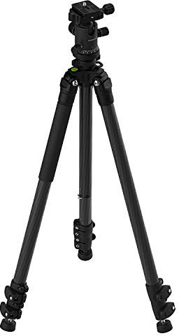 SABRENT 62 Inch Carbon Fiber Tripod With 360 Degree Camera Mount. Compatible with Canon and other brands (TP-CF62)