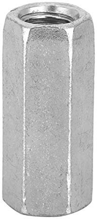 Tuerca hexagonal larga M8 Tuerca de acoplamiento de varilla larga Tornillos roscados Tuerca de unión de tapa de conexión de acero al carbono galvanizado 10 piezas(M8*30)