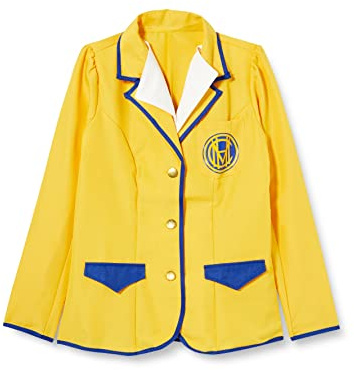 amscan 9906451 - Women's Holiday Lady Yellow Coat Adults Fancy Dress Costume Size: 12-14