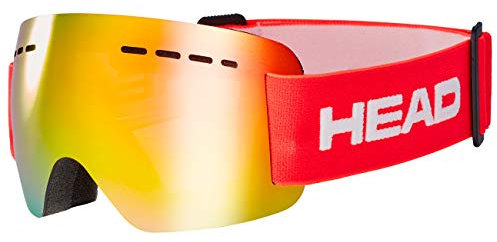 HEAD SOLAR JR FMR Ski- und Snowboardbrille für Kinder & Jugendliche, Youth, Red