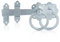 XFORT® Zinc Ring Gate Latch, Garden Gate & Garden Door Catch, Auto Gate Ring Latch Ideal for Keeping Outdoor Gates & Doors Firmly Shut.