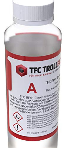 TFC Troll Factory EP01 Epoxidharz mit Härter I 14,5kg Set (10kg+4,5kg) I Set A und B I Dünnschicht Vergussharz