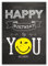 bsb A4 Geburtstagskarte Frau & Mann in 21 x 29,7 cm - Karte Geburtstag mit Smiley-Motiv - liebevolle Karten zum Geburtstag Frau - kunstvolle Geburtstagskarte Mann - Geschenkkarte