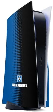 DeinDesign Skin kompatibel mit Sony Playstation 5 Disc Edition Folie Sticker HSV Logo Offizielles Lizenzprodukt