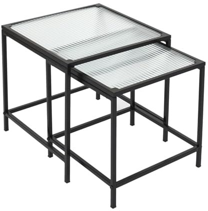 HOME DECO FACTORY Set 2 MESAS AUXILIARES Nido