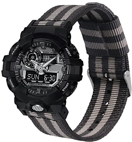 Tyogeephy Nylon Uhrenarmband Kompatibel mit Casio G-SHOCK GA-150 800 DW5600 6900 GD-110 G-8900 GLS8900 Armband Sports Armbänder Gürtel