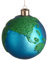 BUTLERS Weihnachtskugel Kugel Welt Ø10cm (1 Stück) Weihnachtsschmuck für den Tannenbaum, Weihnachtsdekoration für den Weihnachtsbaum, Weihnachtskugeln