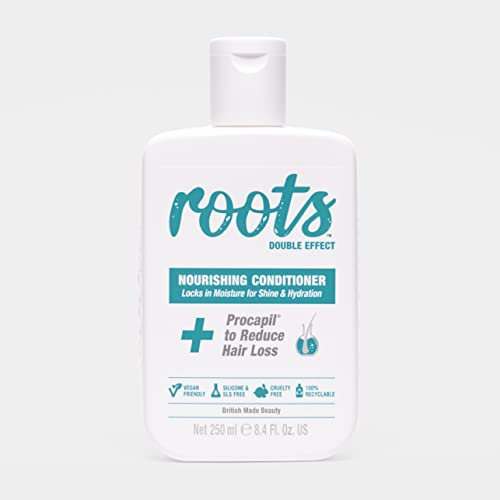 Roots Double Effect Haircare Haarpflegespülung mit feuchtigkeitsspendendem Baobab-Öl, sulfatfreier Conditioner, 250 ml