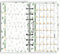 2025 Planer Monthly Paper Kit, für 6-Loch Filofax A6 Binder, 6-3/4 x 3-3/4, Personal/Size for Budget Binder (Harphia, 007month A6)