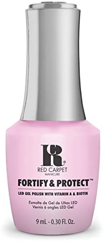 Red Carpet Manicure Gel Nail Polish - Fortify & Protect UV Nail Polish, Infused with Vitamin A & Biotin - UV Nail Gel - Simply Adorable LED Nail Color, 0.3 Fl. Oz.