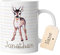timalo® Tasse mit Namen bedrucken lassen | Motiv Reh Personalisierte Tasse Wunschname Geschenktasse für Kinder Jungen und Mädchen | mug-t2-38